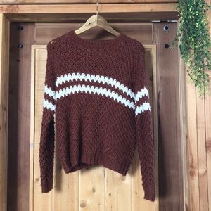 Oversized knit sweater